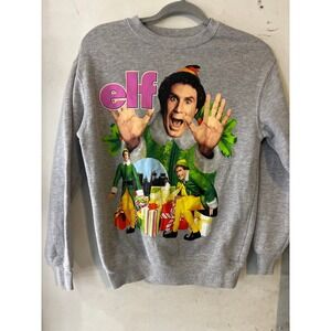 Buddy the Elf Christmas Sweatshirt Movie Graphic Crewneck Holiday Sweater